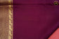 Mysore crepe silk saree with KSIC Finish in Baby Pink and Purple combination with gold zari border and chit pallu
