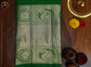 Kanchivaram Handloom Pure Silk in Butta Pattern in All Self Leaf green with Silver Zari long Border and Rich Pallu