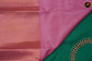 Kanchipuram Semi-Silk Sarees in Rama Green and Ponds Pink Combination with emboss work allover the body and copper zari border and Rich Pallu