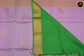 Kanchi Soft Silk Saree in Lavender and Pista Green Combination with Silk and Zari Pallu and simple border