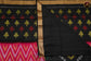 Handloom Pochampally Ikat Soft Silk Saree in Pink and Black Combination