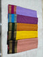 PURE MYSORE CREPE SILK SAREES WITH CHEX WITH BENTEX BORDER