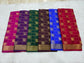PURE MYSORE CREPE SILK SAREES WITH CHEX WITH PEACOCK AND CHAKRA BUTTA SAREE