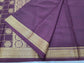 PURE MYSORE CREPE SILK SAREES WITH CHEX WITH PEACOCK AND CHAKRA BUTTA SAREE
