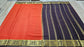 PURE MYSORE CREPE SILK SAARES WITH PLAIN AND CONTRAST BORDER