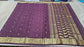 PURE MYSORE CREPE SILK SAREES WITH PEACOCK WITH ELEPHANT BORDER