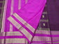 PURE MYSORE CREPE SILK SAREES WITH BIG CHEX WITH BENTEX BORDER