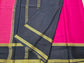 PURE MYSORE CREPE SILK SAREE CHEX WITH BENTEX BORDER