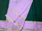 PURE MYSORE CREPE SILK SAREE CHEX WITH BENTEX BORDER