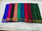 PURE MYSORE CREPE SILK SAREES WITH PEACOCK BORDER