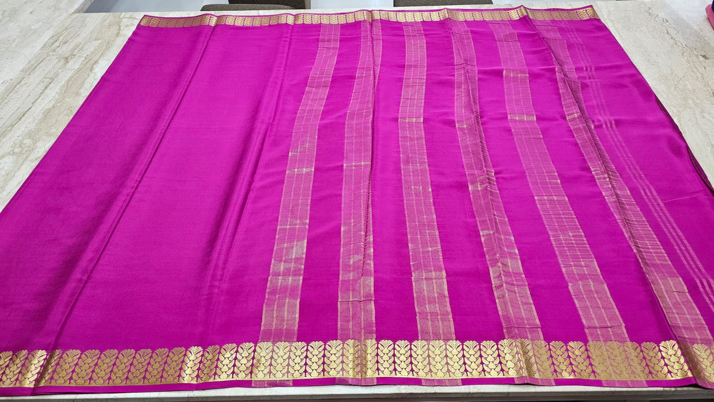 PURE MYSORE CREPE SILK SAREES