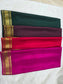 PURE MYSORE CREPE SILK SAREES WITH PEACOCK BORDER