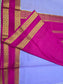 PURE MYSORE CREPE SILK SAREES WITH CHEX WITH BENTEX BORDER