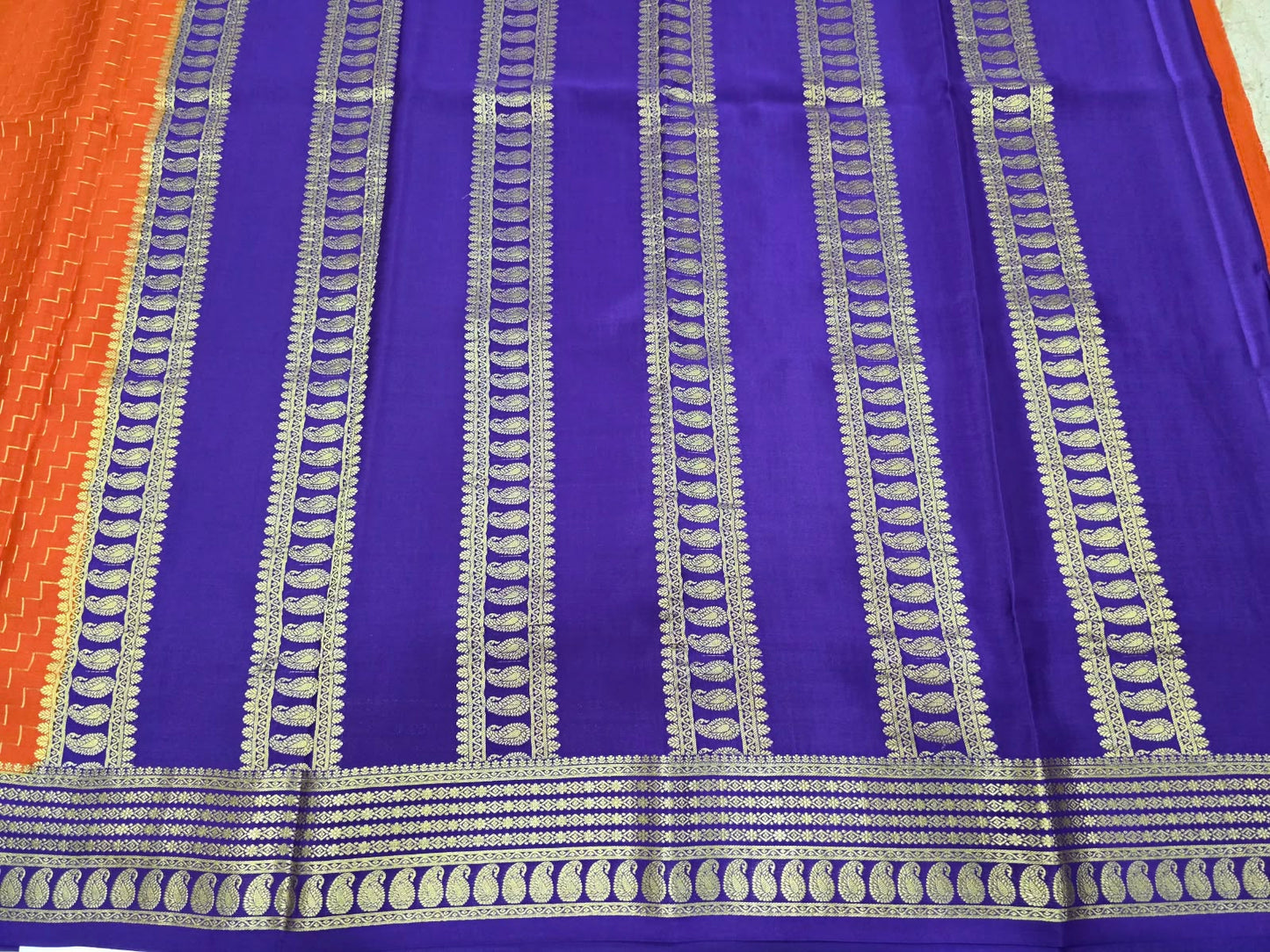 PURE MYSORE CREPE SILK SAREES WITH CHEX PATTERN