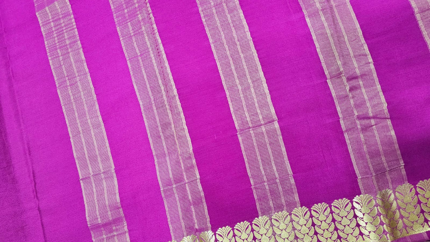 PURE MYSORE CREPE SILK SAREES