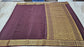 PURE MYSORE CREPE SILK SAARE WITH RICH PALLU AND BROCADE BLOUSE