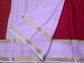 PURE MYSORE CREPE SILK SAREE CHEX WITH BENTEX BORDER