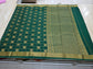 PURE MYSORE CREPE SILK SAREES WITH CHEX WITH PEACOCK AND CHAKRA BUTTA SAREE