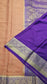 Mysore crepe silk saree with KSIC Finish in rust orange with purple in allover zari buttas pattern