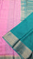 Mysore crepe silk saree with KSIC Finish baby pink with rama green in allover zari buttas pattern