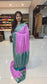 Mysore crepe silk saree with KSIC Finish baby pink with rama green in allover zari buttas pattern