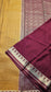 Mysore crepe silk saree with KSIC Finish in mustard with marron in brocade zari pattern