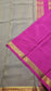 Mysore crepe silk saree with KSIC Finish in kiwi with rani pink in brocade zari pattern