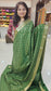 Mysore crepe silk saree with KSIC Finish in leaf green in allover zari buttas pattern