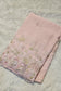 Semi organza fancy saree in light lavender self with allover embroidery work