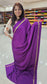 mysore crepe silk sarees in KSIC Finish in purple in bentex border