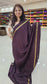 mysore crepe silk sarees in KSIC dark coffee brown bentex border