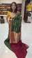 Mysore crepe silk saree in KSIC Finish in bottle green with maroon red brocade saree