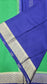 Mysore crepe silk saree with KSIC Finish in leaf green with ink blue with big border