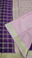 Mysore silk saree KSIC Finish in wine with peach checks pattern