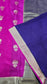 Mysore silk saree KSIC Finish in rani pink with purple,, buttas pattern