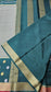 Mysore silk saree KSIC Finish in sage with bottle green 3d checks pattern