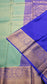 Mysore crepe silk saree with KSIC Finish in rama green with royal blue in brocade zari pattern