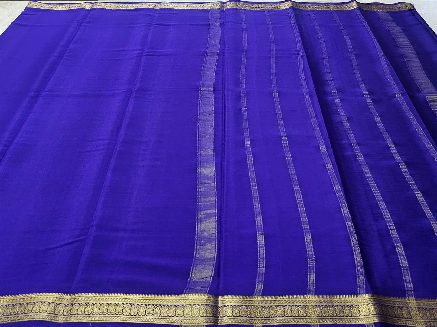 PURE MYSORE CREPE SILK SAREES WITH SMALL BORDER  PRICE